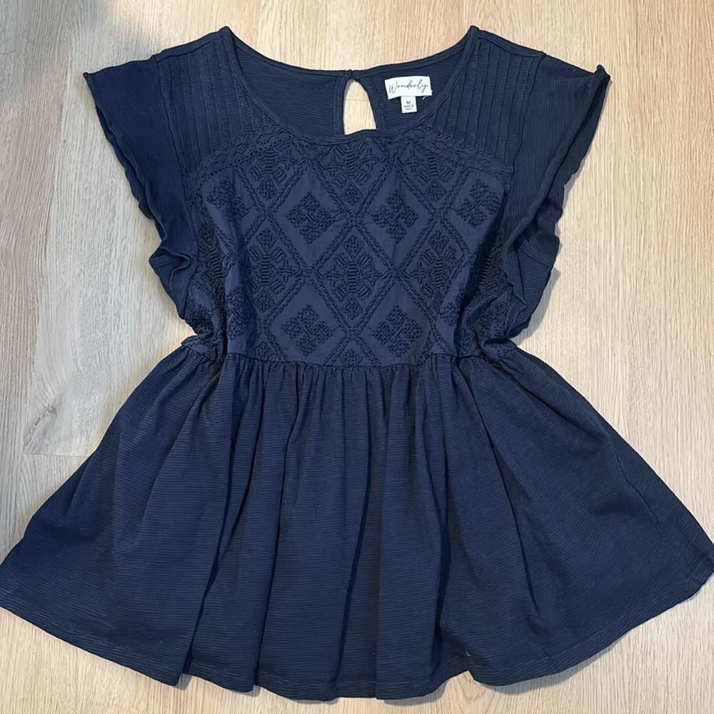 Blue Babydoll top